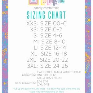 13 off lularoe bottoms american dreams collections kids leggings lularoe sizing chart